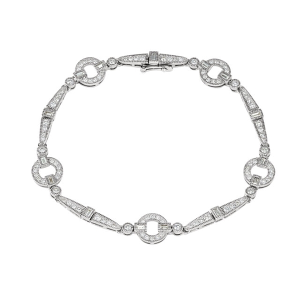 Picture of 1.63 Total Carat Designer Round Diamond Bracelet