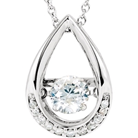Picture of 0.59 Total Carat Designer Round Diamond Necklace