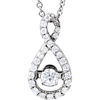 Picture of 0.33 Total Carat Designer Round Diamond Necklace