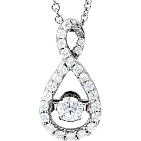 Picture of 0.33 Total Carat Designer Round Diamond Necklace