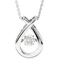 Picture of 0.38 Total Carat Designer Round Diamond Necklace