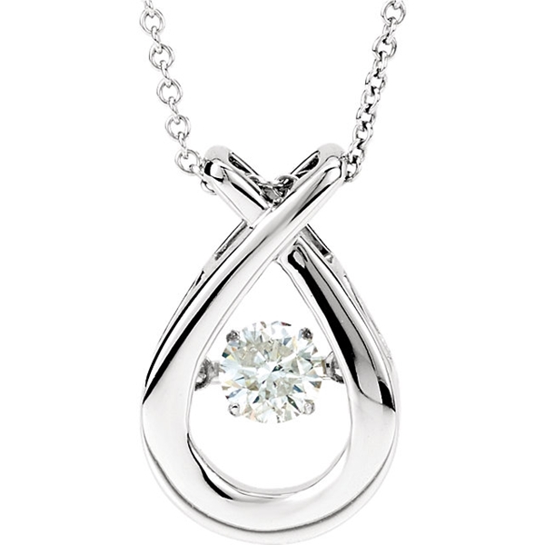 Picture of 0.38 Total Carat Designer Round Diamond Necklace