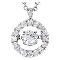 Picture of 0.59 Total Carat Designer Round Diamond Necklace