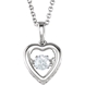 Picture of 0.16 Total Carat Heart Round Diamond Necklace