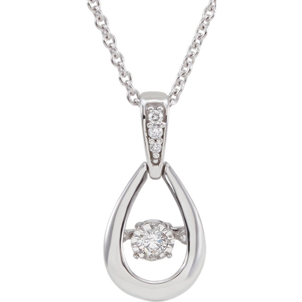 Picture of 0.17 Total Carat Designer Round Diamond Necklace