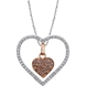 Picture of 0.33 Total Carat Heart Round Diamond Necklace