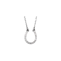 Picture of 0.08 Total Carat Designer Round Diamond Necklace