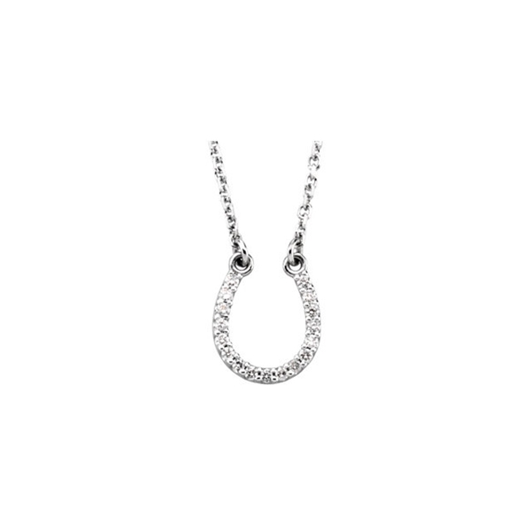 Picture of 0.08 Total Carat Designer Round Diamond Necklace