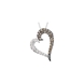Picture of 0.25 Total Carat Heart Round Diamond Necklace