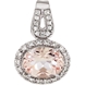 Picture of 0.02 Total Carat Halo Round Diamond Pendant