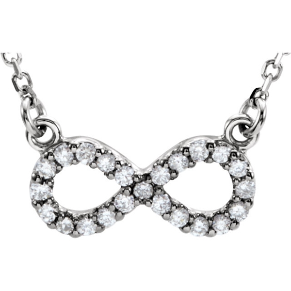 Picture of 0.20 Total Carat Designer Round Diamond Necklace