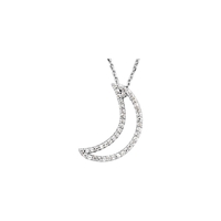Picture of 0.20 Total Carat Designer Round Diamond Necklace