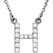 Picture of 0.17 Total Carat Letter Round Diamond Necklace