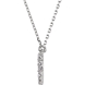 Picture of 0.17 Total Carat Letter Round Diamond Necklace