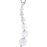 Picture of 1.00 Total Carat Classic Round Diamond Necklace