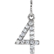 Picture of 0.07 Total Carat Numeric Round Diamond Pendant