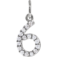 Picture of 0.07 Total Carat Numeric Round Diamond Pendant