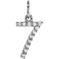 Picture of 0.05 Total Carat Numeric Round Diamond Pendant