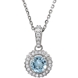 Picture of 0.25 Total Carat Designer Round Diamond Necklace