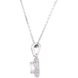 Picture of 0.75 Total Carat Halo Round Diamond Necklace