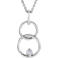 Picture of 0.04 Total Carat Classic Round Diamond Necklace