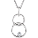 Picture of 0.04 Total Carat Classic Round Diamond Necklace