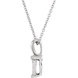 Picture of 0.13 Total Carat Heart Round Diamond Necklace
