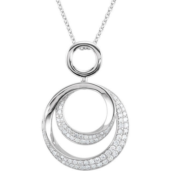 Picture of 0.63 Total Carat Classic Round Diamond Necklace