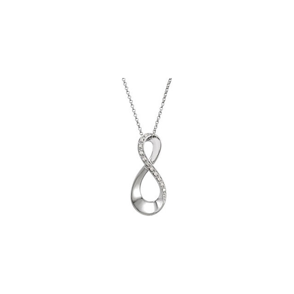 Picture of 0.05 Total Carat Designer Round Diamond Necklace