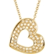 Picture of 0.25 Total Carat Heart Round Diamond Necklace