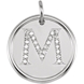 Picture of 0.13 Total Carat Initial Round Diamond Pendant