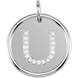 Picture of 0.08 Total Carat Initial Round Diamond Pendant