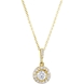 Picture of 0.50 Total Carat Halo Round Diamond Necklace