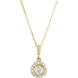 Picture of 1.25 Total Carat Halo Round Diamond Necklace