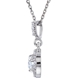 Picture of 0.75 Total Carat Halo Round Diamond Necklace