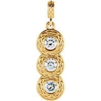 Picture of 0.33 Total Carat Three Stone Round Diamond Pendant