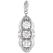 Picture of 0.33 Total Carat Three Stone Round Diamond Pendant