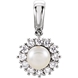 Picture of 0.33 Total Carat Designer Round Diamond Pendant