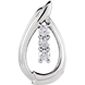 Picture of 0.50 Total Carat Three Stone Round Diamond Pendant