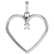 Picture of 0.04 Total Carat Heart Round Diamond Pendant