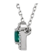 Picture of 0.04 Total Carat Halo Round Diamond Necklace
