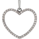 Picture of 0.33 Total Carat Heart Round Diamond Pendant