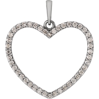 Picture of 0.33 Total Carat Heart Round Diamond Pendant