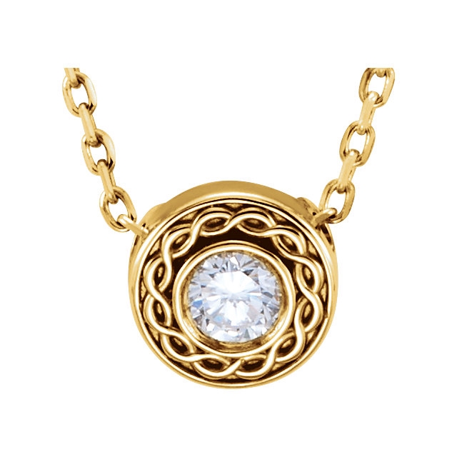 LADIES PENDANT 1/10 CT ROUND DIAMOND 10K TT WHITE & ROSE GOLD – Highend  Jewelers