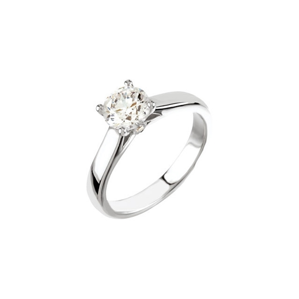 Picture of 0.50 Total Carat Solitaire Engagement Round Diamond Ring