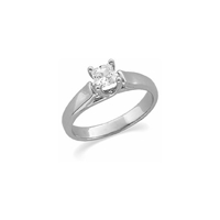 Picture of 0.25 Total Carat Solitaire Engagement Princess Diamond Ring