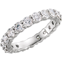 Picture of 2.00 Total Carat Eternity Wedding Round Diamond Ring
