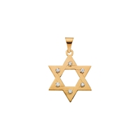 Picture of 0.30 Total Carat Star of David Round Diamond Pendant