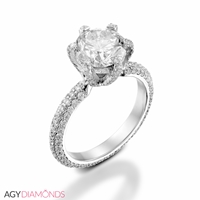 Picture of 2.15 Total Carat Masterworks Engagement Round Diamond Ring