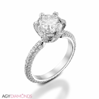 Picture of 2.25 Total Carat Masterworks Engagement Round Diamond Ring